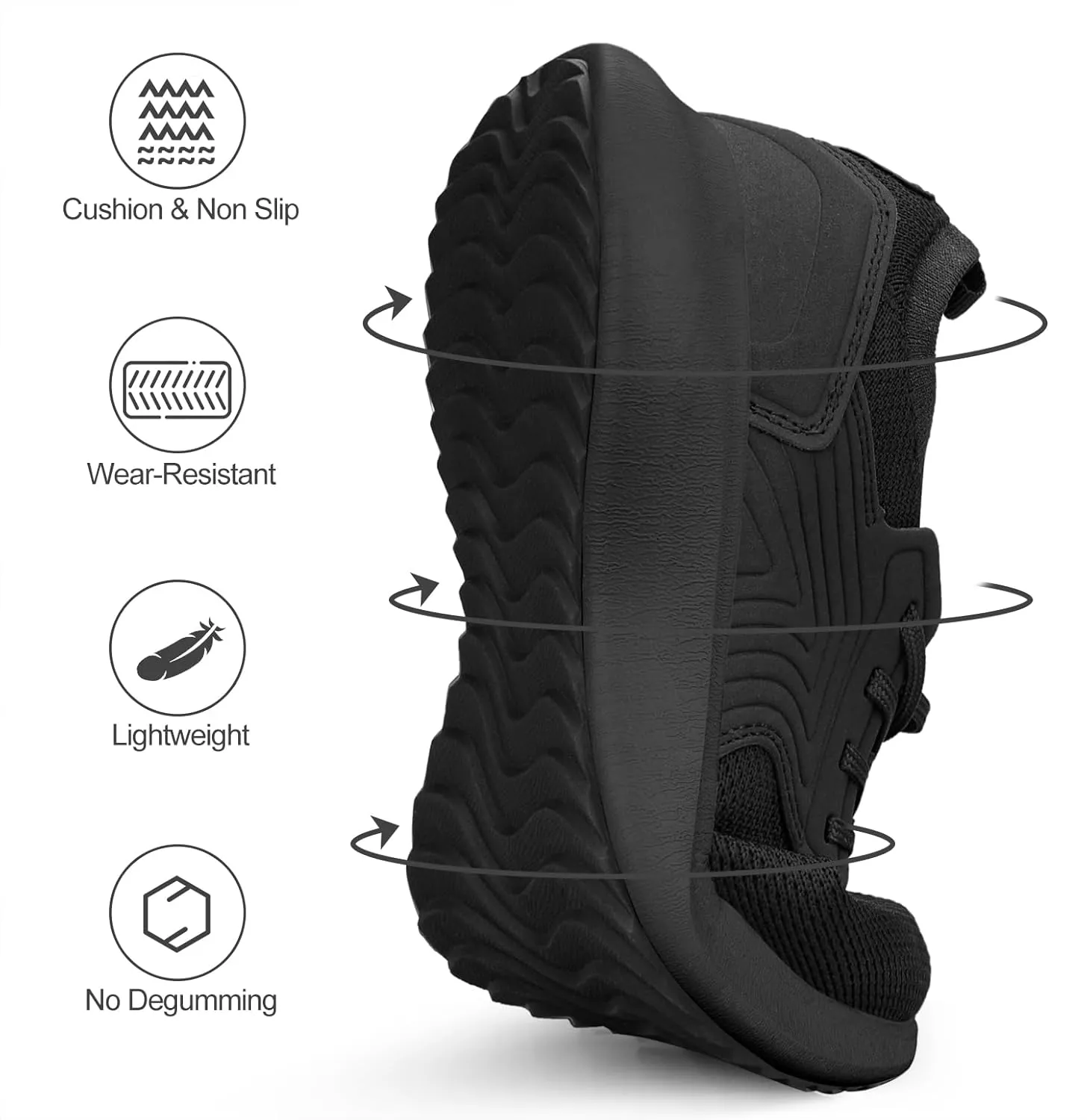 Abboos Womens Walking Shoes Lightweihgt Breathable Slip on Sneakers Athletic Gym Tennis Running Shoes