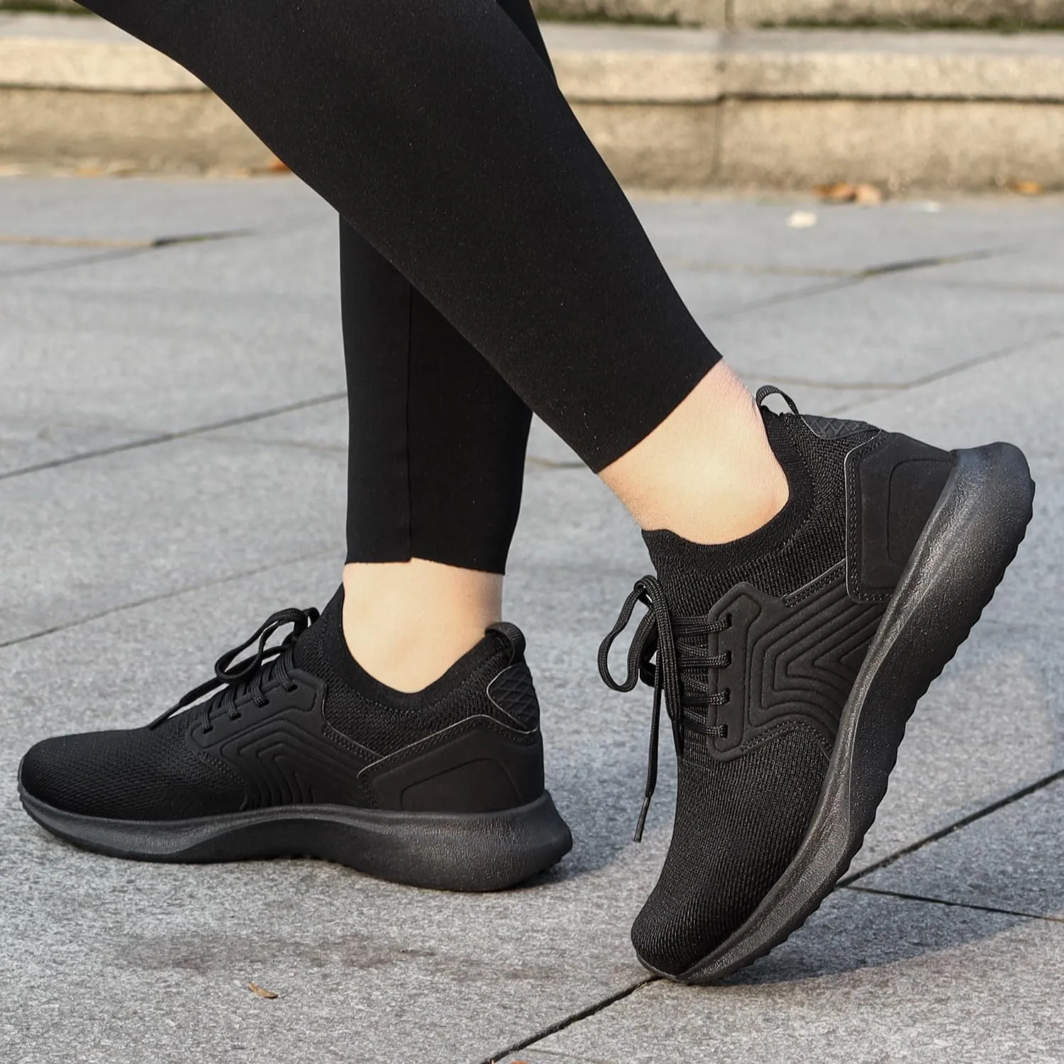 Abboos Womens Walking Shoes Lightweihgt Breathable Slip on Sneakers Athletic Gym Tennis Running Shoes