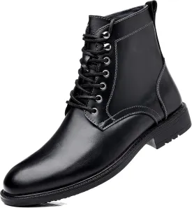 Arkbird Men's Motocycle Combat Boots, Comfortable Stylish Lace Up Fashion Casual Boot For Men