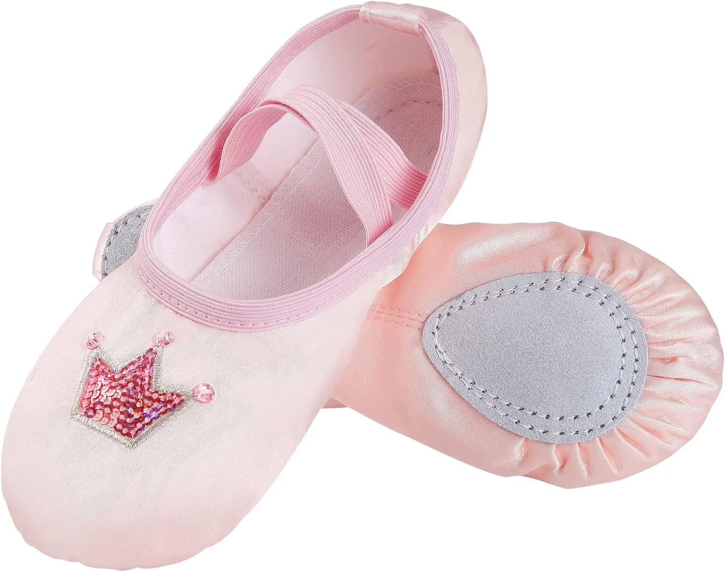 Ballet Shoes for Girls, Split Sole Toddler Ballet Shoes Satin Ballet Slippers for Girls Toddler/Little/Big Kid