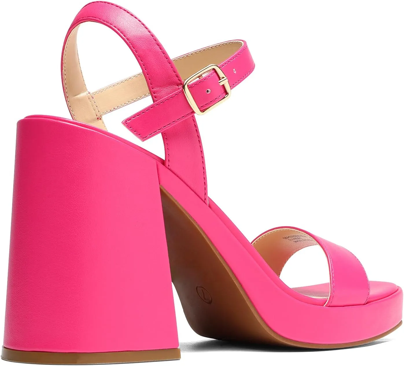 DREAM PAIRS Heels for Women Block Chunky Platform High Heels Open Toe GISELLE Fashion Wedding Party Evening Prom Dance Ankle Strap Dress Pump Sandals Shoes