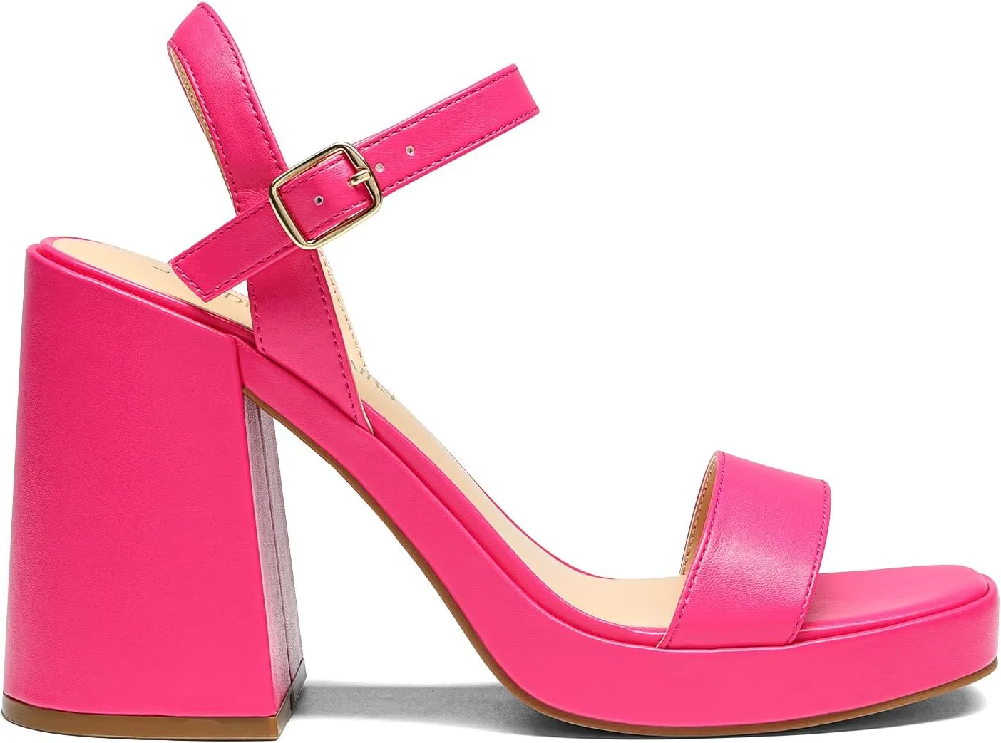 DREAM PAIRS Heels for Women Block Chunky Platform High Heels Open Toe GISELLE Fashion Wedding Party Evening Prom Dance Ankle Strap Dress Pump Sandals Shoes
