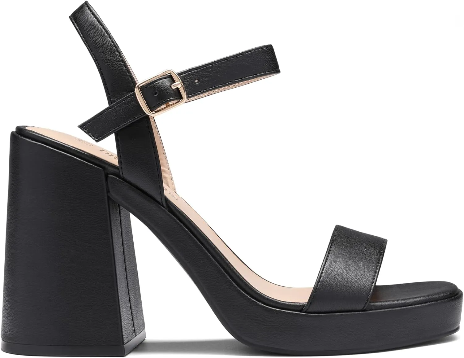 DREAM PAIRS Heels for Women Block Chunky Platform High Heels Open Toe GISELLE Fashion Wedding Party Evening Prom Dance Ankle Strap Dress Pump Sandals Shoes