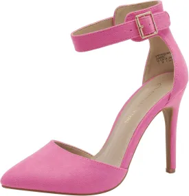 DREAM PAIRS Oppointed-Ankle Women's Pointed Toe Ankle Strap D'Orsay High Heel Stiletto Pumps Shoes