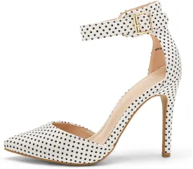 DREAM PAIRS Oppointed-Ankle Women's Pointed Toe Ankle Strap D'Orsay High Heel Stiletto Pumps Shoes