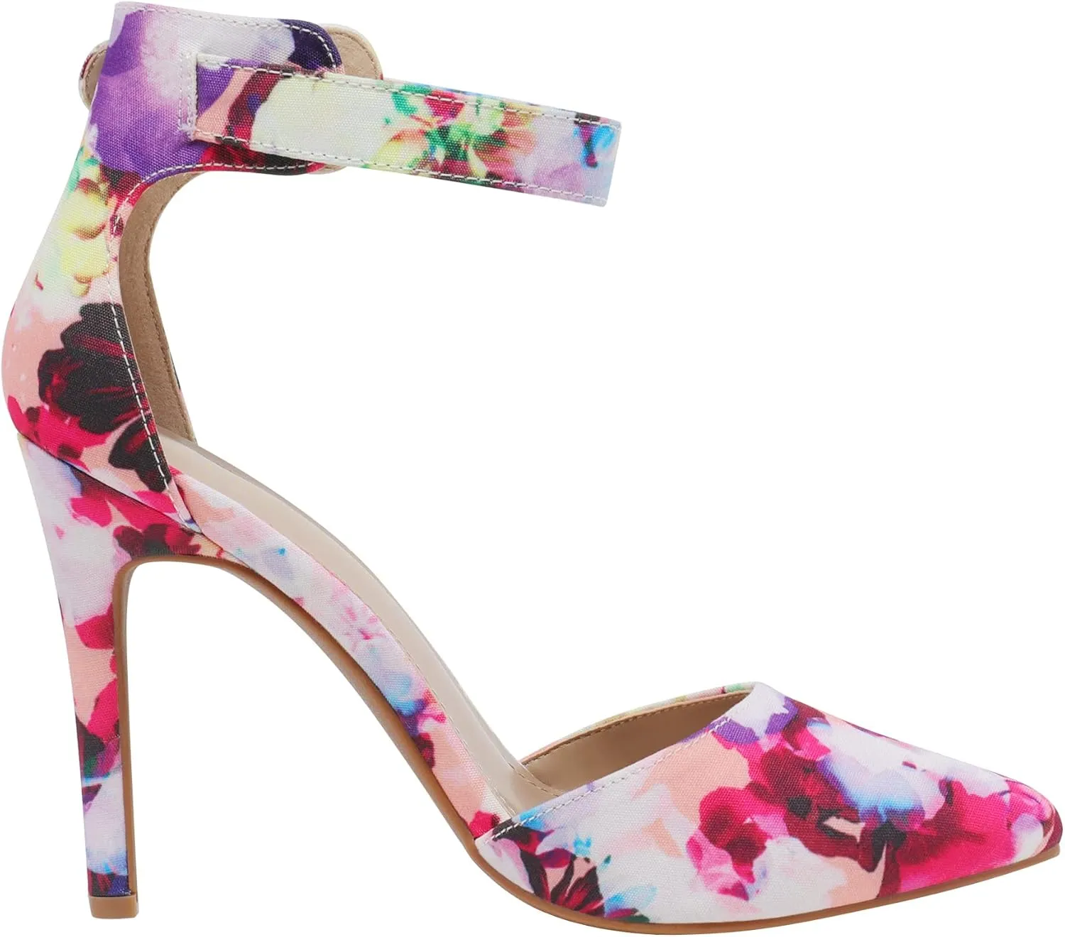 DREAM PAIRS Oppointed-Ankle Women's Pointed Toe Ankle Strap D'Orsay High Heel Stiletto Pumps Shoes