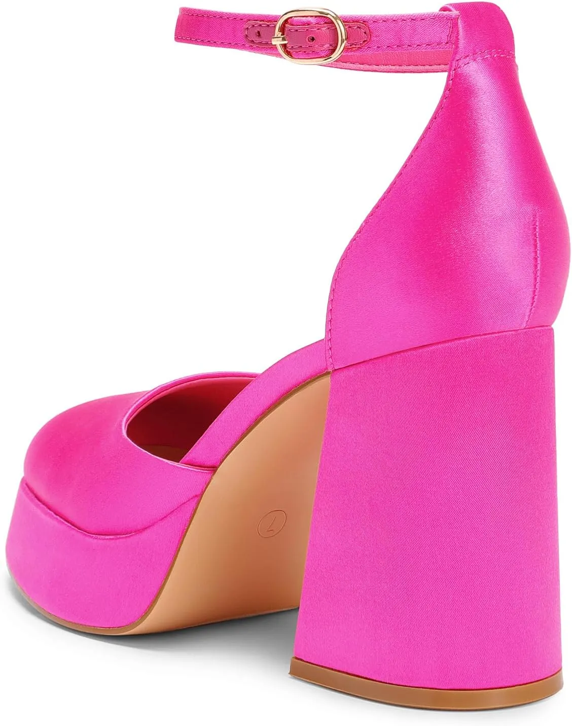 DREAM PAIRS Women's Chunky Platform High Heels Closed Toe Block Ankle Strap Dress Wedding Party Pumps Shoes