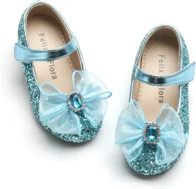 Felix & Flora Toddler Girls Dress Shoes - Little Girl Ballet Mary Jane Flats Party School Wedding