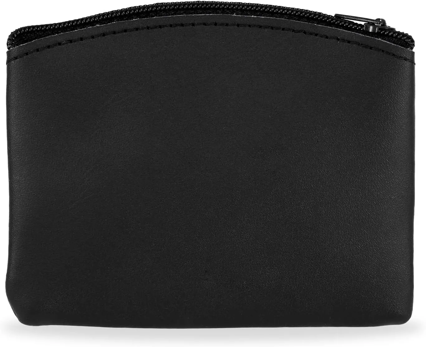 Genuine Leather Rosary Pouch with Zipper and Cross Imprint - Rosary Beads Holder Case for Men and Women