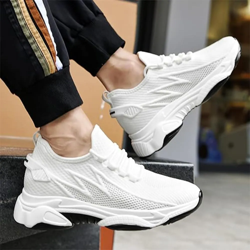 Hidden Height Fashion Sneakers, Men's Breathable Increase 3.14 in /8 cm Elevator Mesh Shoes