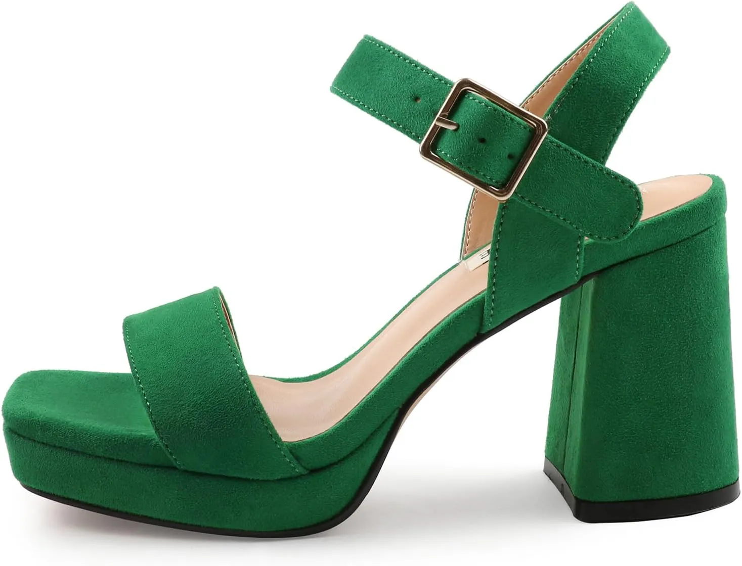 JOY IN LOVE Women's Chunky Platform High Heels Ankle Strap Block Heel Sandals