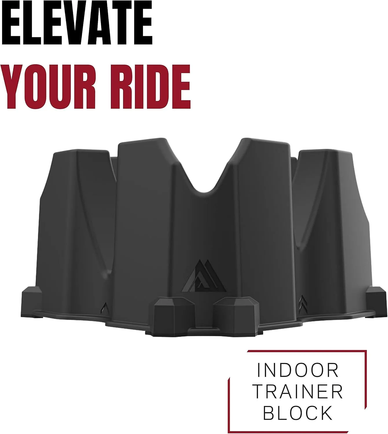 KOM Cycling Indoor Trainer Front Wheel Riser Block - 3 Different Heights Creating The Perfect Block for All Trainers Including Cyclops, Wahoo, and Kinetic