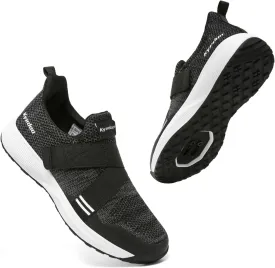 Kyedoo Mens Indoor Cycling Shoes Compatible with SPD Cleats, Comfortable Walkable Bike Shoes, Cleats Included