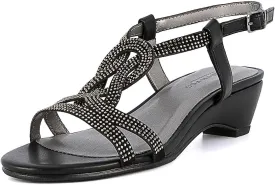 LONDON FOG Womens Macey Demi-Wedge Dress Sandals