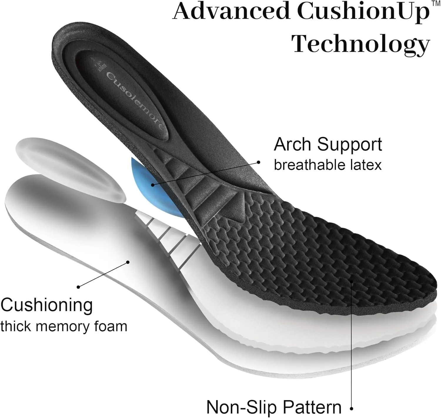Mary Jane Heels with Arch Support, Closed Round Toe Chunky Pumps for Women, Comfortable Block Heel Dress Shoes