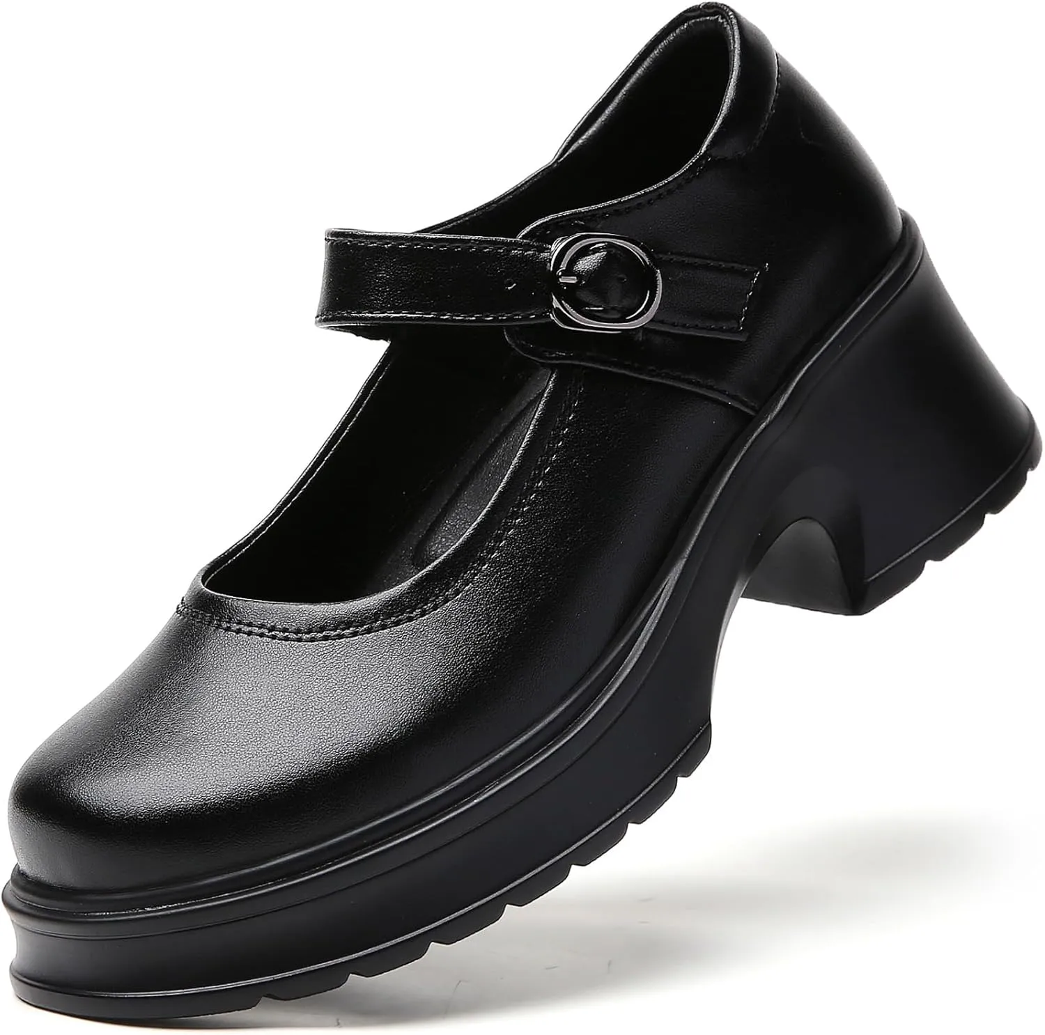 Mary Jane Shoes Women Platform Mary Janes Heels Women's Chunky Pumps Dress Shoes Ladies Work Comfortable Dressy Casual Footwear