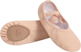 Phoeswan Ballet Shoes for Girls, PU Leather Girls Dance Slippers for Toddler/Little Kid/Big Kid