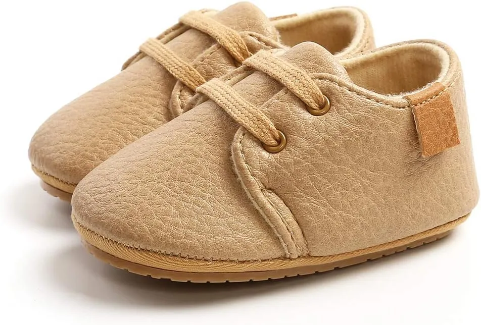 RVROVIC Baby Boys Girls Anti-Slip Sneakers Soft Ankle Boots Toddler First Walkers Newborn Crib Shoes