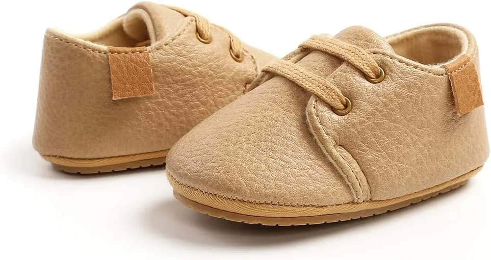 RVROVIC Baby Boys Girls Anti-Slip Sneakers Soft Ankle Boots Toddler First Walkers Newborn Crib Shoes