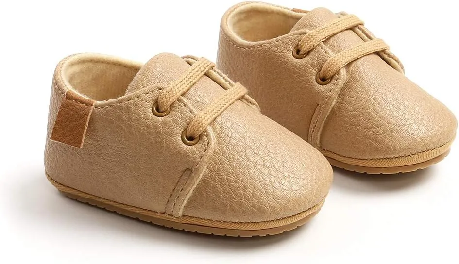 RVROVIC Baby Boys Girls Anti-Slip Sneakers Soft Ankle Boots Toddler First Walkers Newborn Crib Shoes