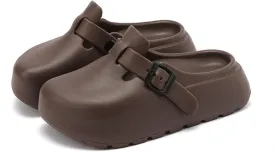 SALIGNA Women's Platform Clogs Adjustable Buckle Non Slip Sandals Slip On Clog Slippers Garden Shoes Outdoor Beach Shoes