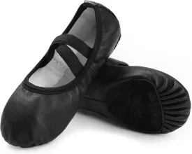Stelle Ballet Shoes for Girls Dance Slippers Genuine Leather Ballerina Shoes for Toddler/Little Kid/Big Kid