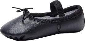 Stelle Ballet Shoes for Girls Toddler Genuine Leather Ballet Dance Slippers for Toddler/Little/Big Kids/Boys