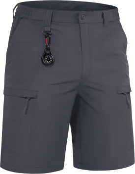TACVASEN Men's Hiking Cargo Shorts Quick Dry Lightweight for Outdoor Golf Fishing Tactical Casual with Multi Pockets