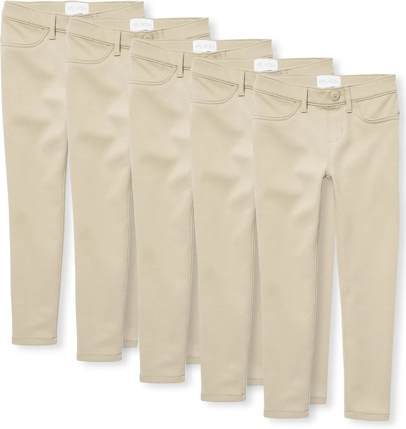 The Children's Place Girls' Ponte Knit Pull on Jeggings,multipacks