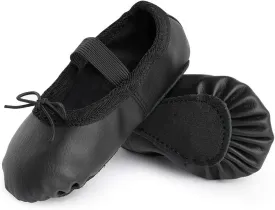 Toddler Ballet Shoes for Girls Baby Ballet Slippers Leather Full Sole Women Ballerina Dance Shoes