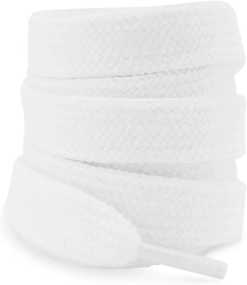 UamGlsob Flat Thick Cotton Shoe Laces for Alexander Mcqueen Sneakers,1/2''(1.2cm) Jumbo Fat Wide Shoelaces Replacement Laces