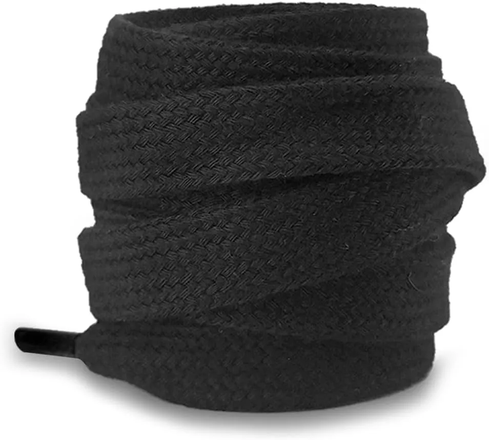 UamGlsob Flat Thick Cotton Shoe Laces for Alexander Mcqueen Sneakers,1/2''(1.2cm) Jumbo Fat Wide Shoelaces Replacement Laces