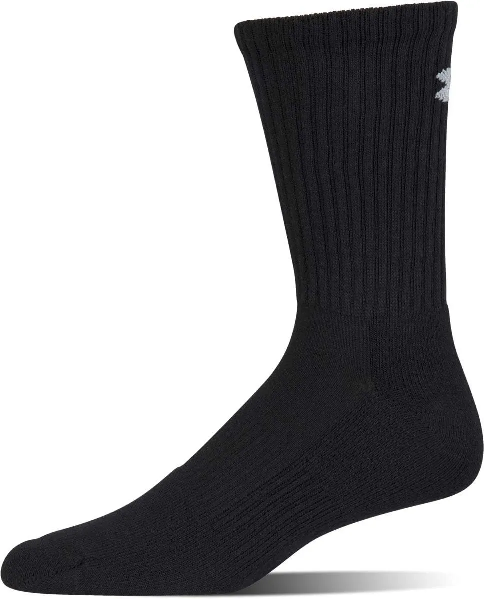 Under Armour Adult Cotton Crew Socks, Multipairs