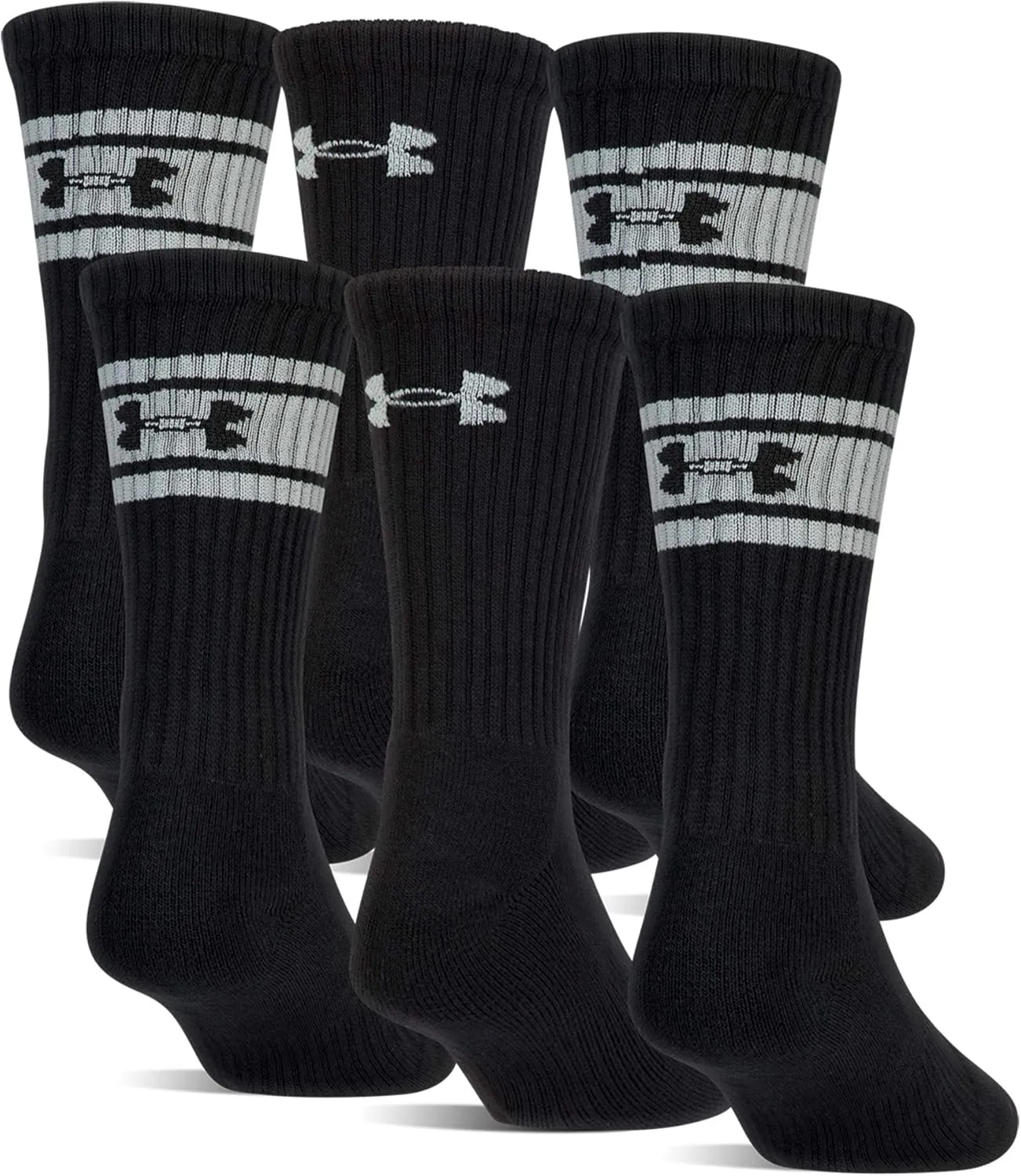 Under Armour Adult Cotton Crew Socks, Multipairs