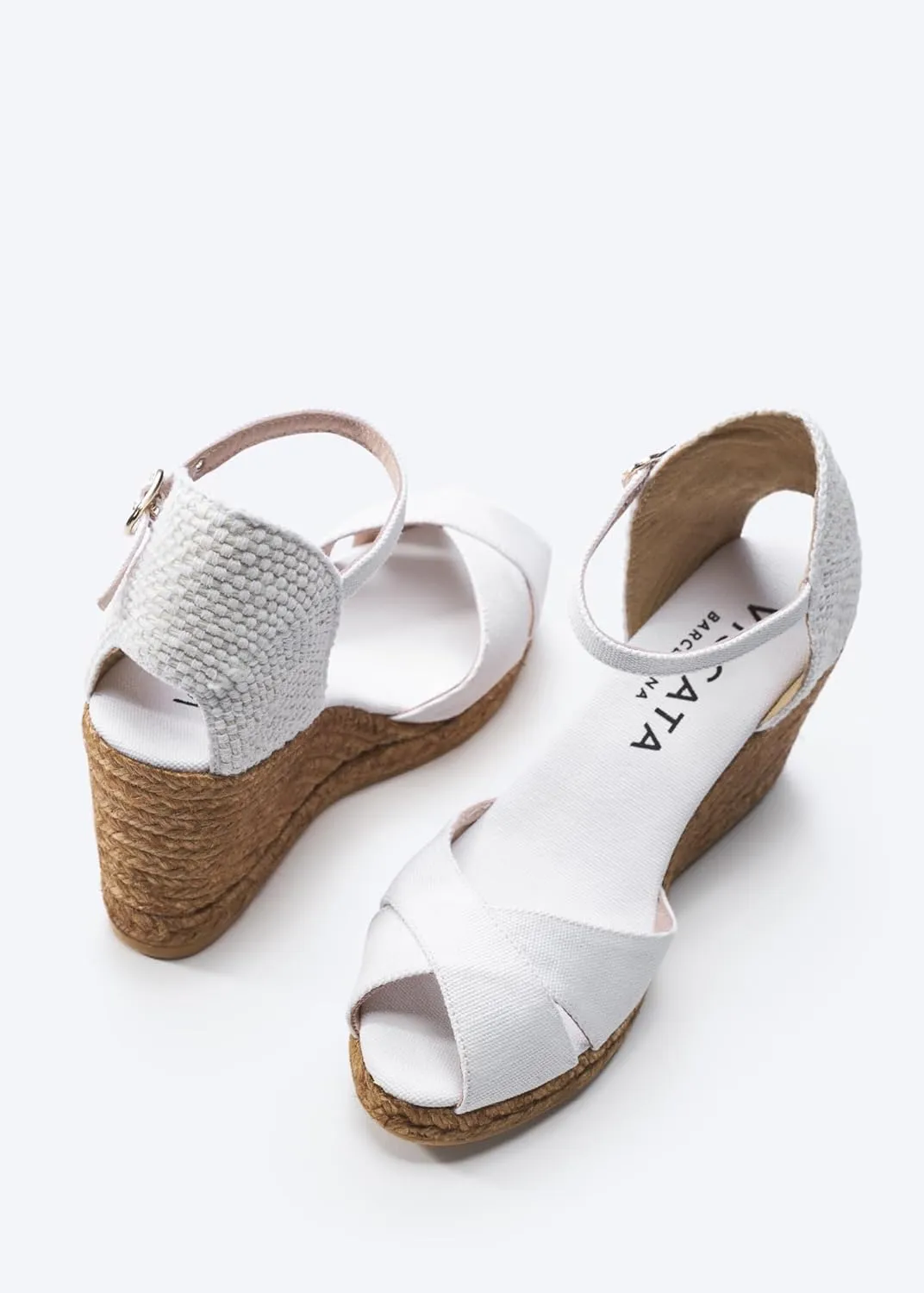 VISCATA Aiguablava Canvas Wedges with Ankle Strap