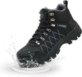 Waterproof Steel Toe Boots for Women Wide Width Non Slip Work Shoes Lightweight Slip Resistant Safety Toe Sneakers Indestructible Construction Composite Toe Footwear