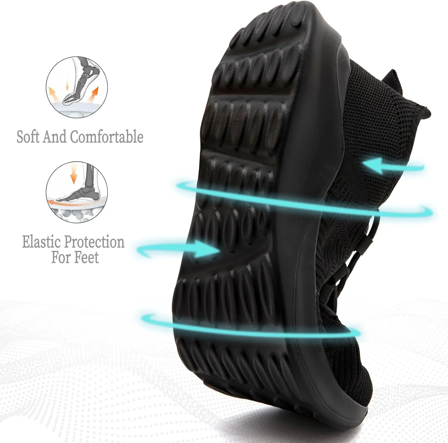 Women Running Shoes Tennis Walking Gym Sneakers Athletic Slip on Workout Sport Shoe