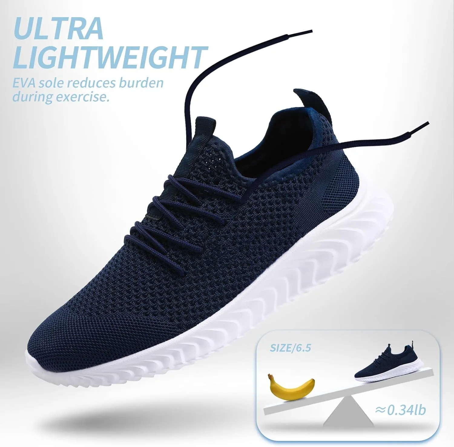 Women's Tennis Running Shoes Lightweight Slip On Walking Shoes Breathable Athletic Sport Gym Workout Jogging Fitness Sneaker