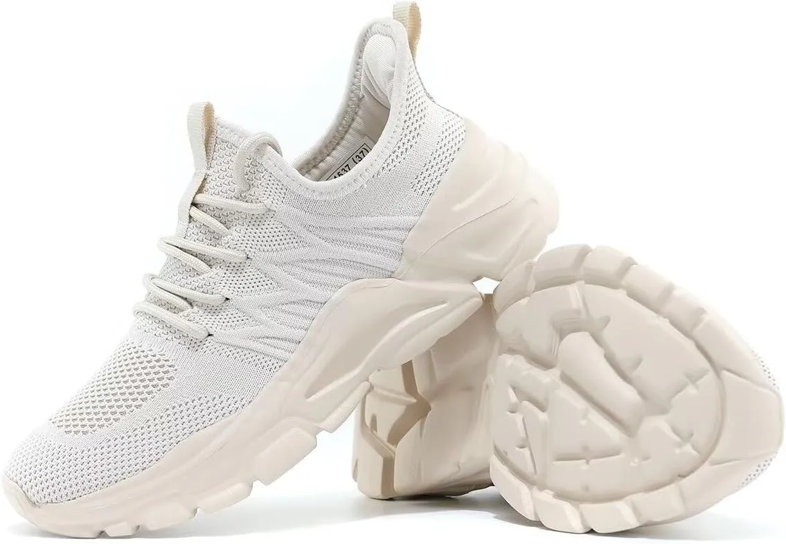 Women's Walking Shoes Lightweight Breathable Mesh Upper Casual Jogging Shoes Ladies Tennis Shoes Workout Footwear Non-Slip Gym Sneakers for Women