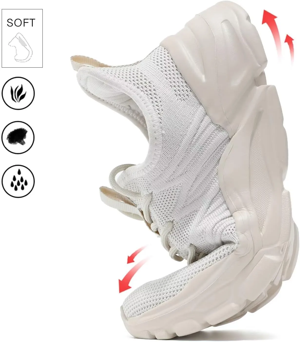 Women's Walking Shoes Lightweight Breathable Mesh Upper Casual Jogging Shoes Ladies Tennis Shoes Workout Footwear Non-Slip Gym Sneakers for Women