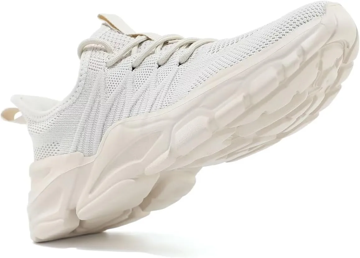 Women's Walking Shoes Lightweight Breathable Mesh Upper Casual Jogging Shoes Ladies Tennis Shoes Workout Footwear Non-Slip Gym Sneakers for Women