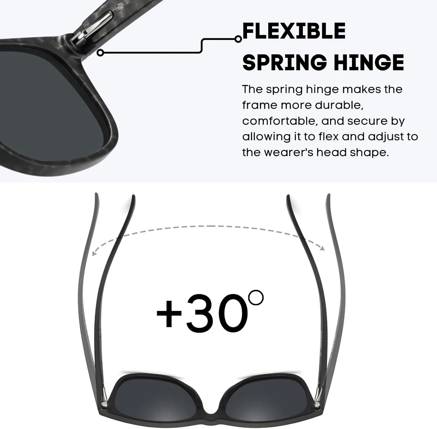 XXL Size Extra Large Polarized Sunglasses 155MM for Big Wide Heads Men TR90 Ultralight UV400 Protection Glasses